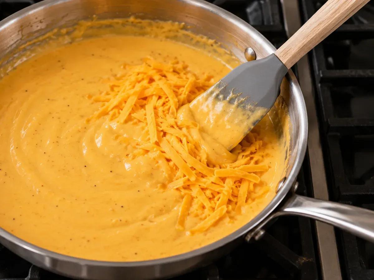 Melt the cheese gently: Beer Cheese Dip