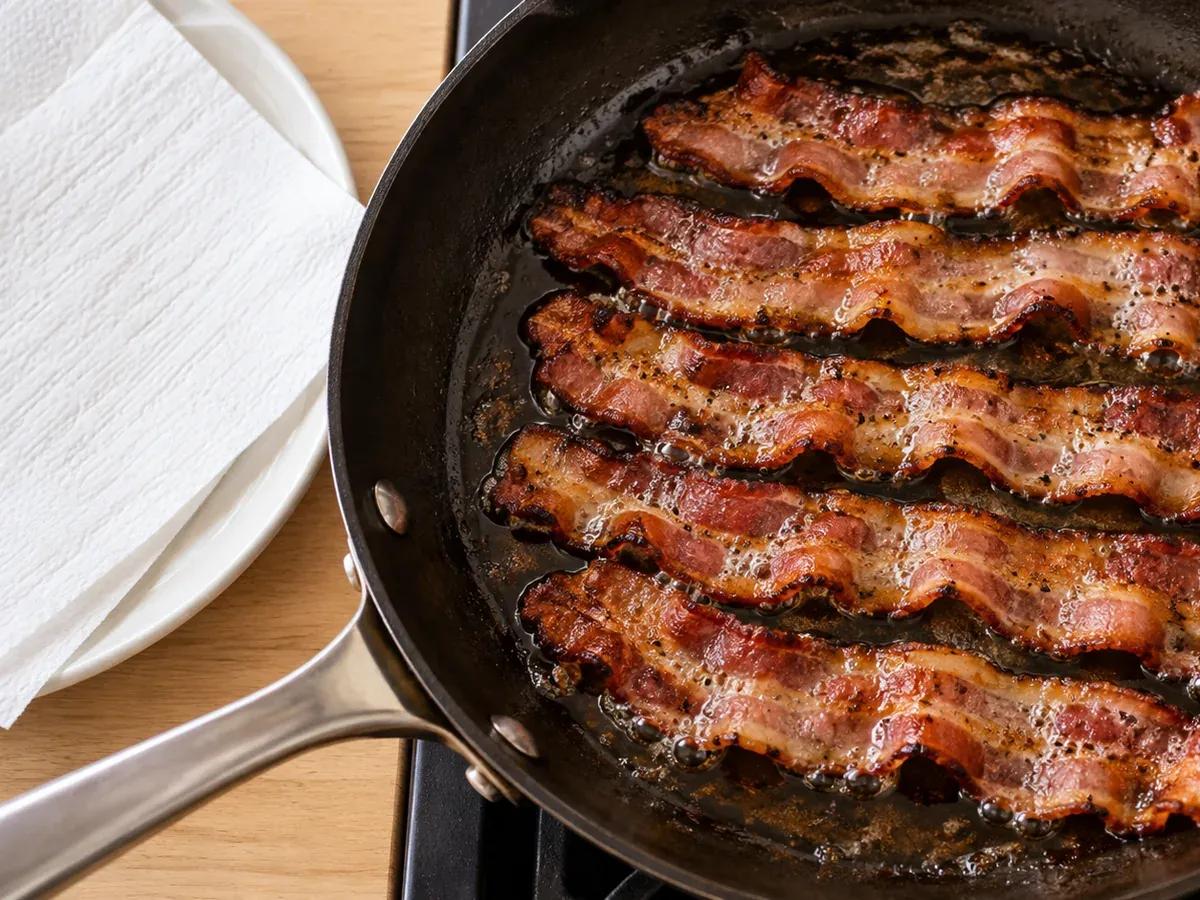 Crisp the bacon and dry the vegetables: BLT Grilled Cheese