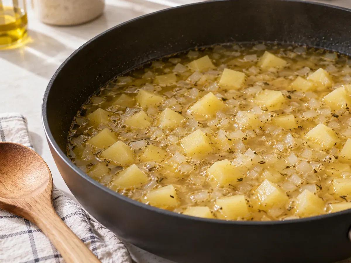 Simmer the potatoes until tender: Corn Chowder