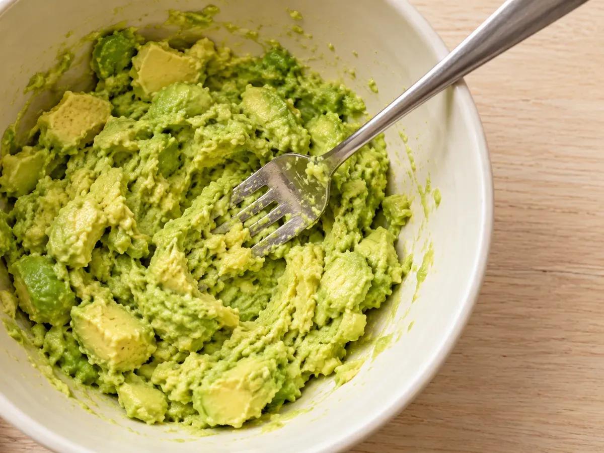 Fork-mash the avocado: Guacamole