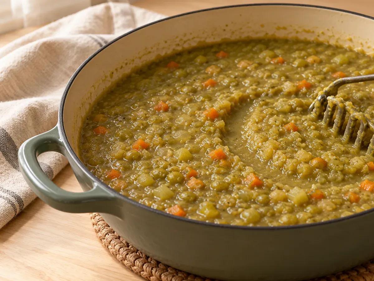 Mash and finish: Split Pea Soup