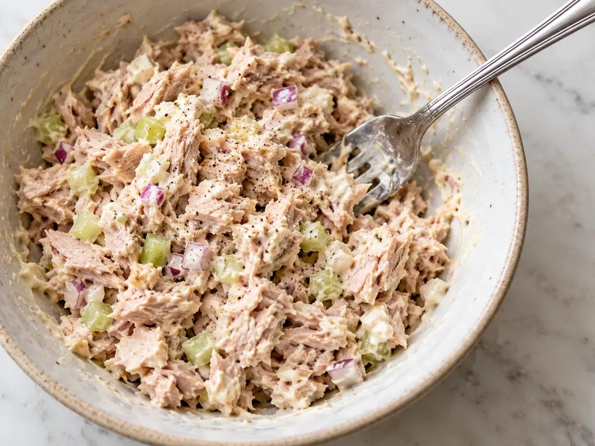 Mix a thick tuna filling: Tuna Melt