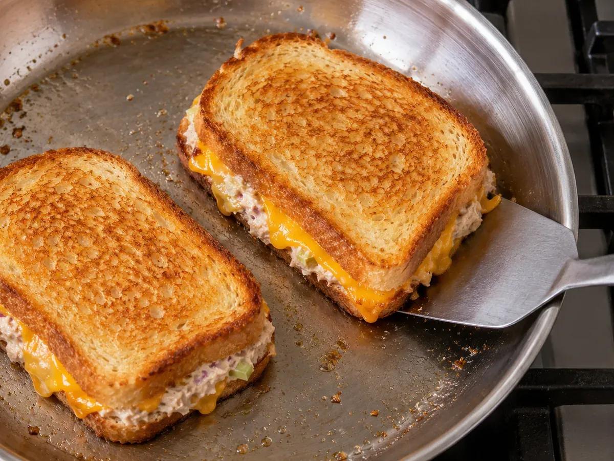 Grill slowly and rest: Tuna Melt