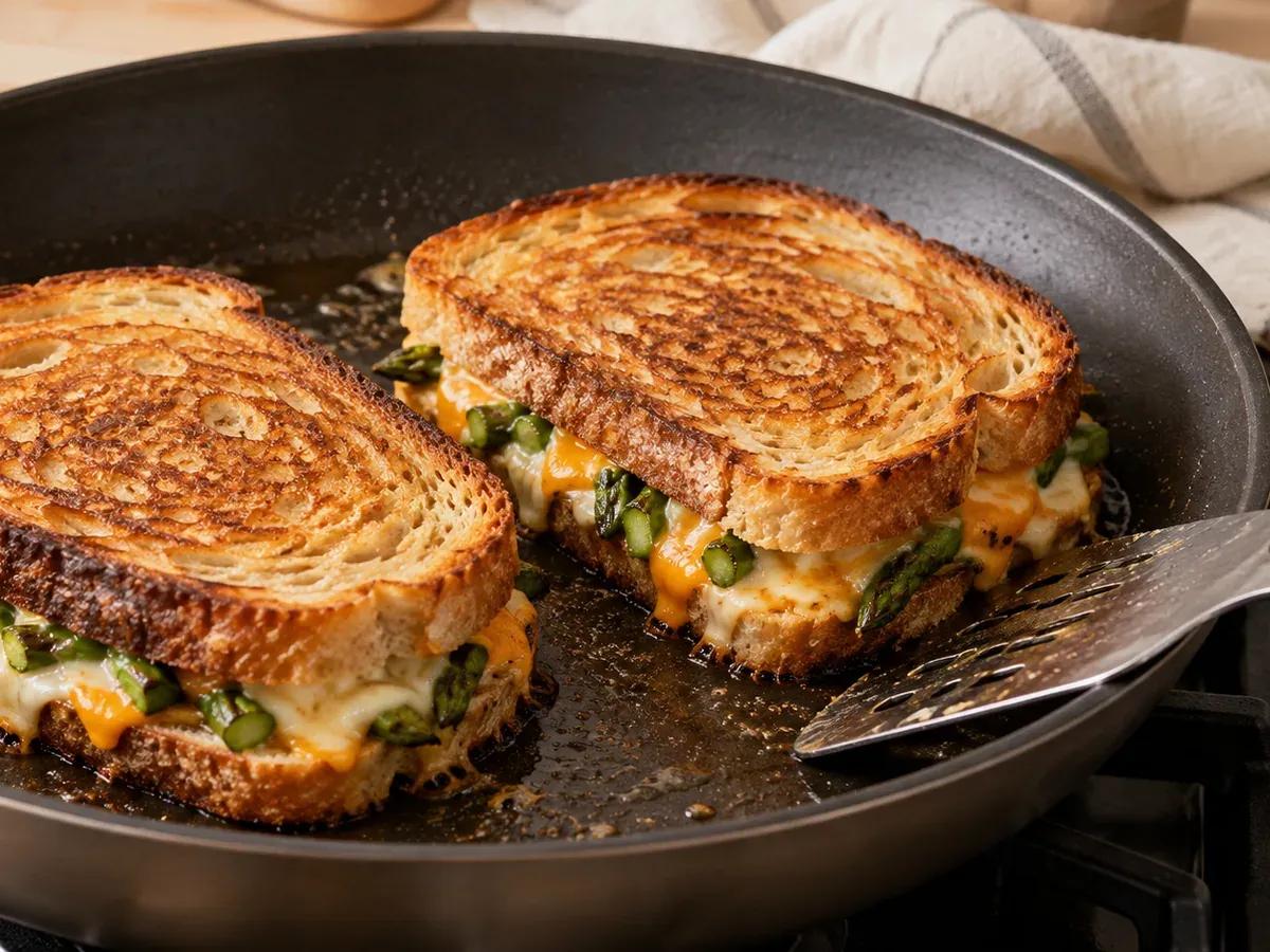 Grill and rest: Asparagus Grilled Cheese