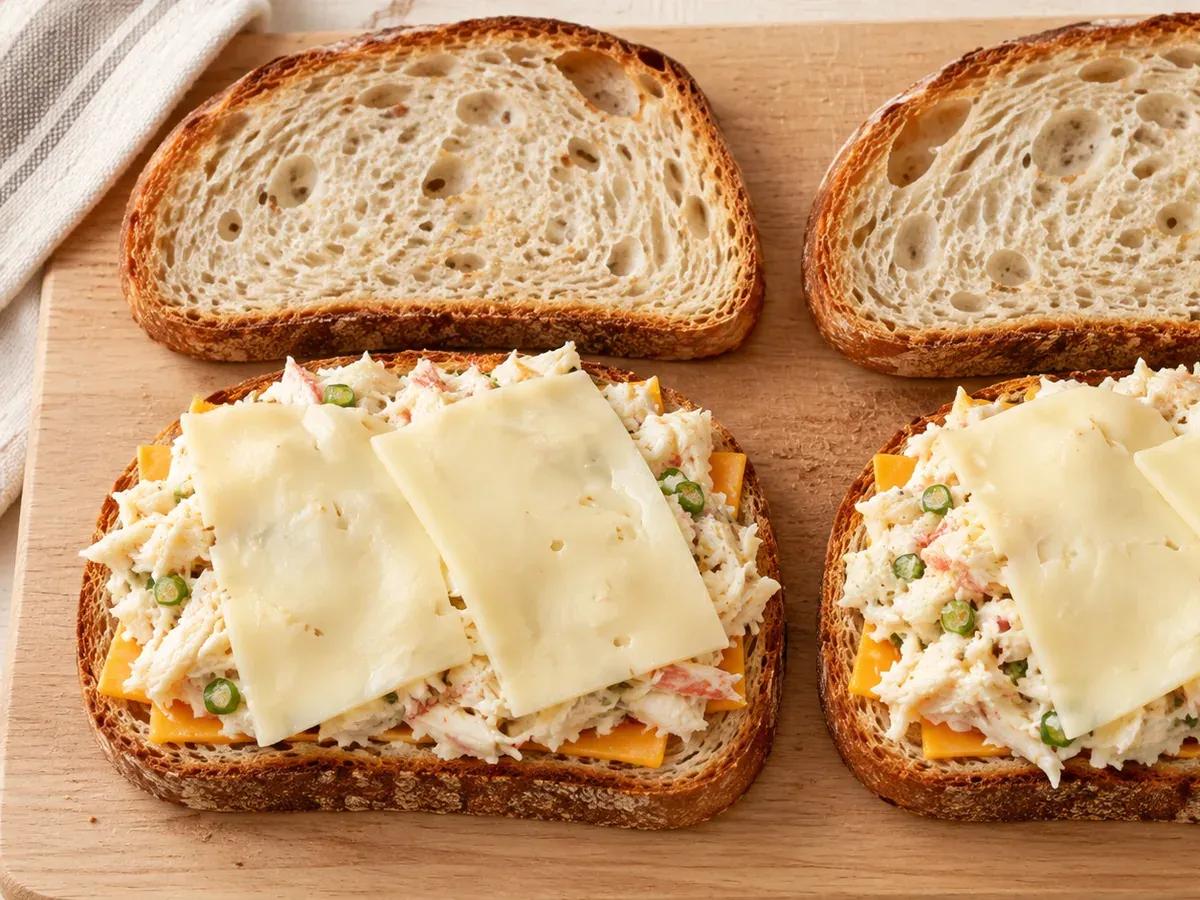 Layer the sandwiches: Crab Melt