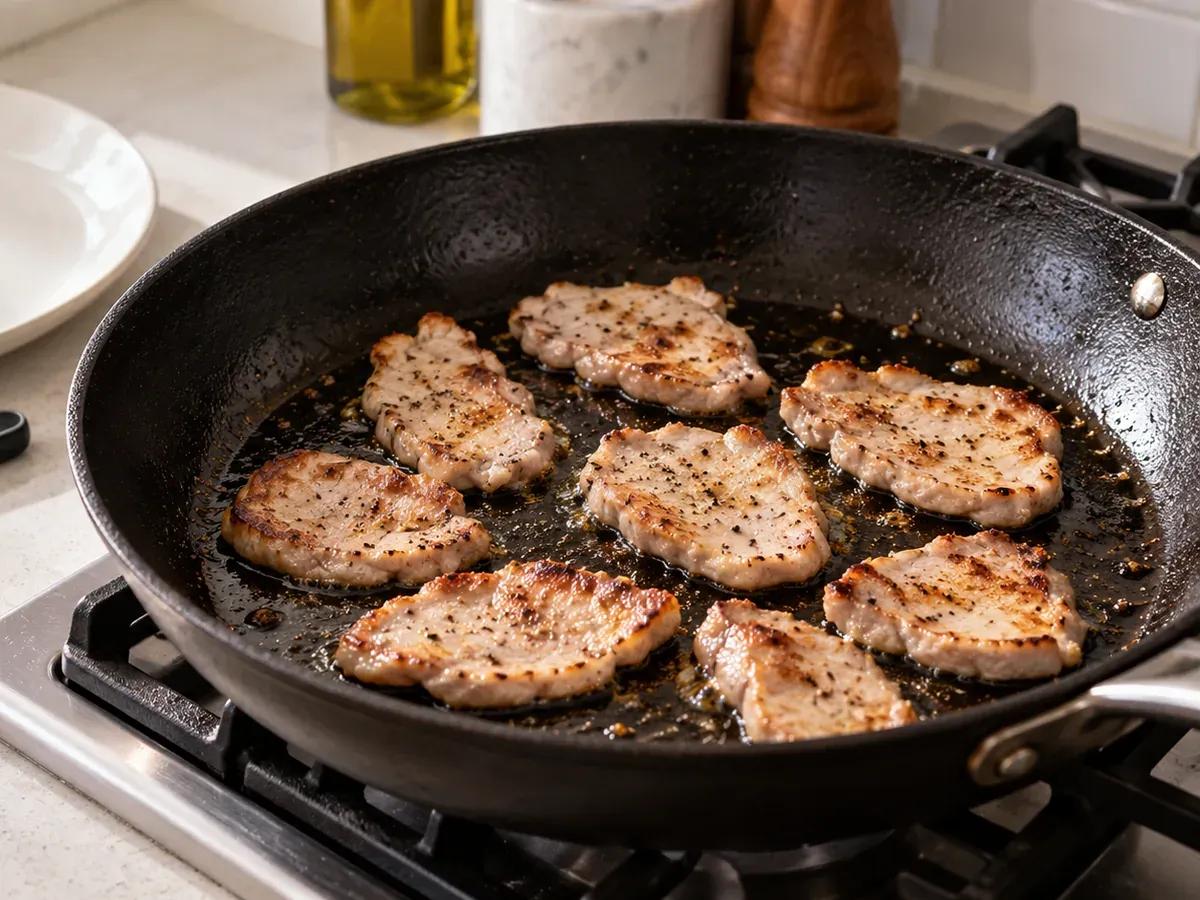 Sear and rest the pork: Cuban Grilled Cheese