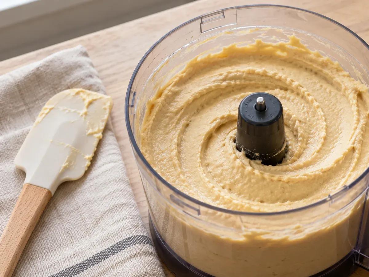 Blend and adjust the hummus: Hummus