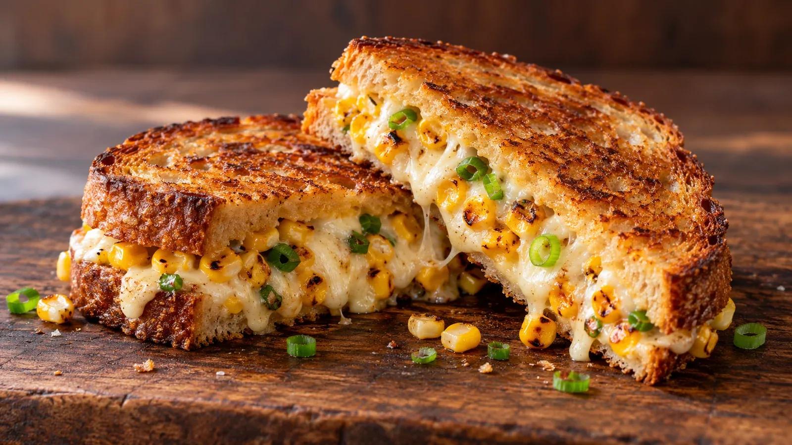 Miso Butter Corn Grilled Cheese