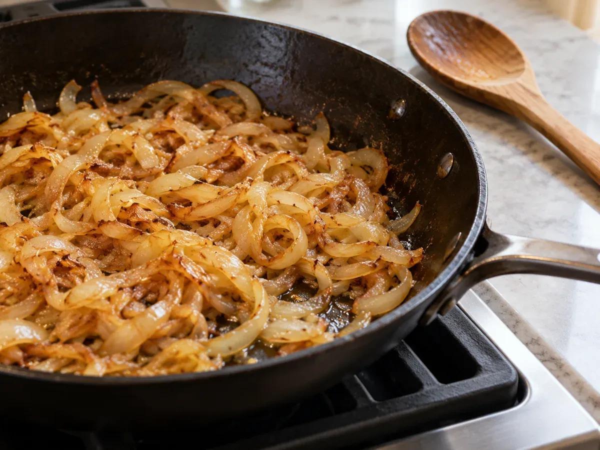 Brown the onions: Patty Melt