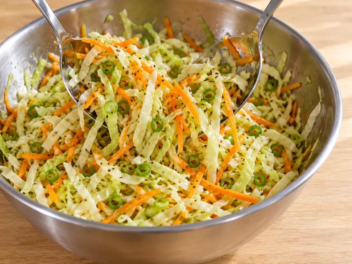 Toss, rest, and serve: Vinegar Coleslaw