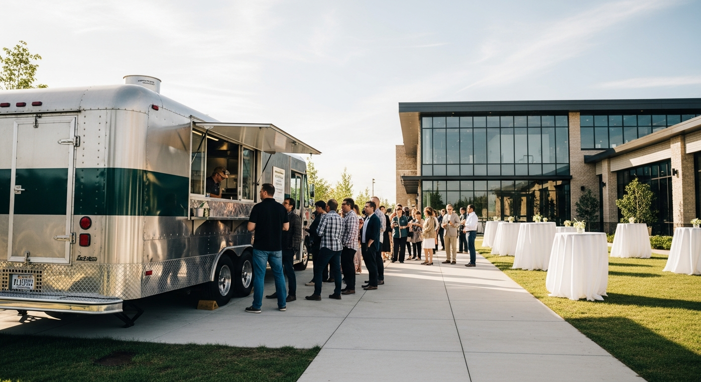 Food truck setup for events