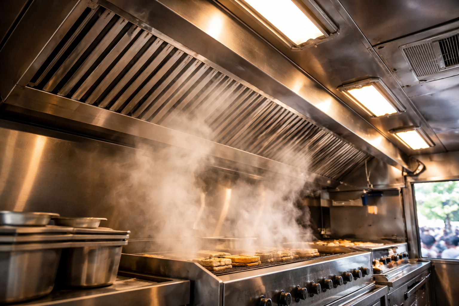 food truck kitchen ventilation and hood system